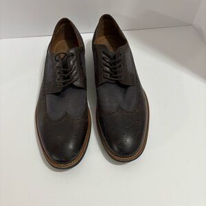 Aldo Black and Brown Leather Shoes